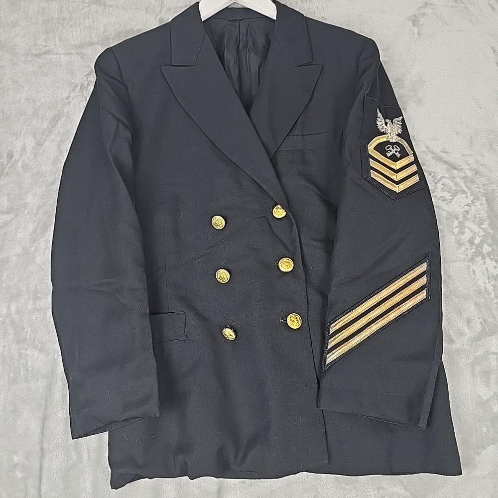 US Navy Chief Petty Officer Uniform Jacket Storekeeper Logisitics Specialist Med